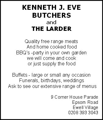 K J Eve, Master Butcher