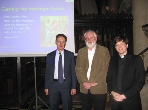 Tim Price, Ian Burgess, and Russell Dewhurst spoke at the presentation.