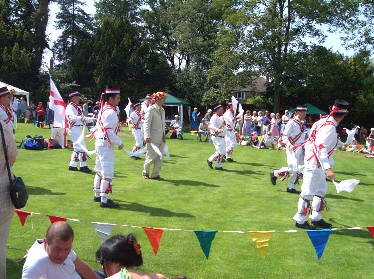 Mayor joins in the Morris Dancing